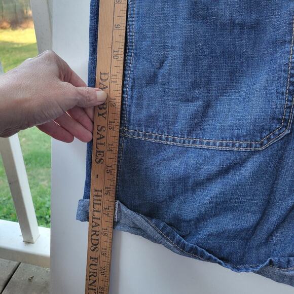 Torrid sz 18 denim short overalls shortalls women's plus - Picture 4 of 8